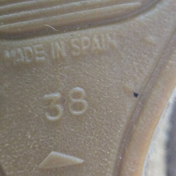 Toni Pons Origens Wedge Espardrille Sandals Beige Canvas Size 37/38 - Picture 9 of 10